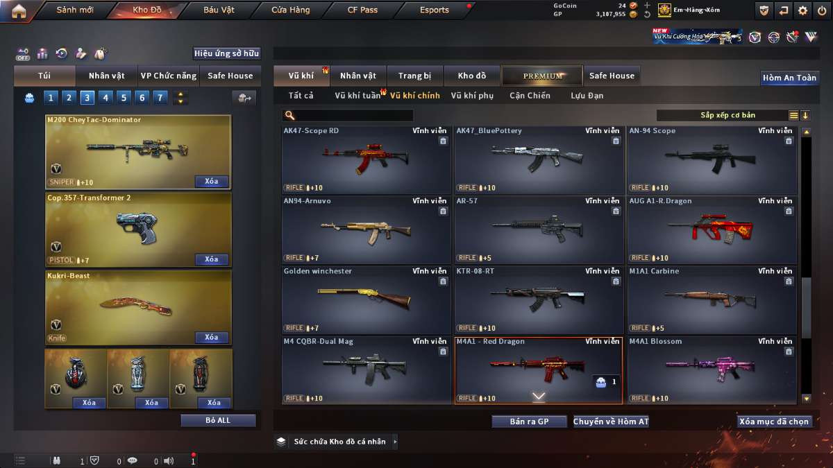 shop acc cf uy tin gia re